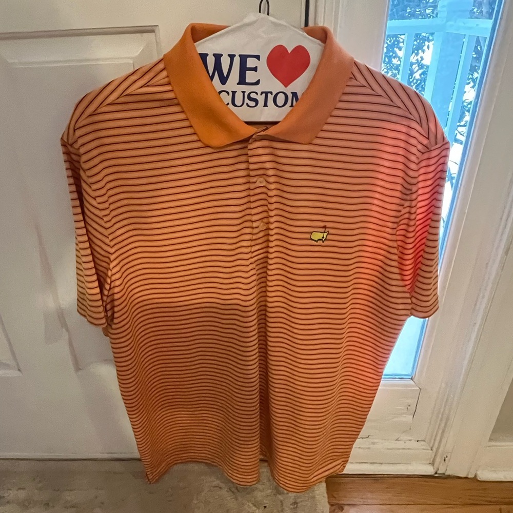 Masters tech Orange Polo Shirt nearly new!